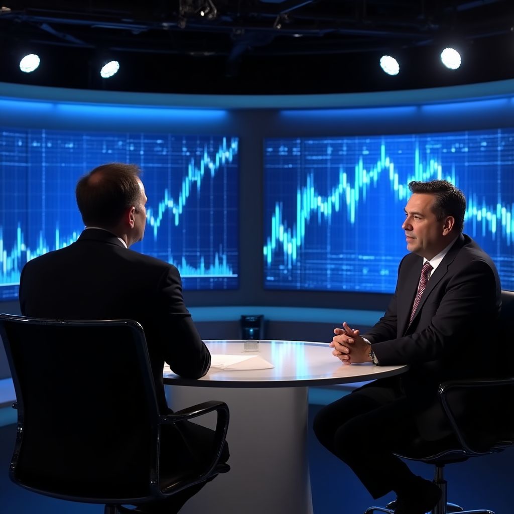 Entrevista televisiva financiera